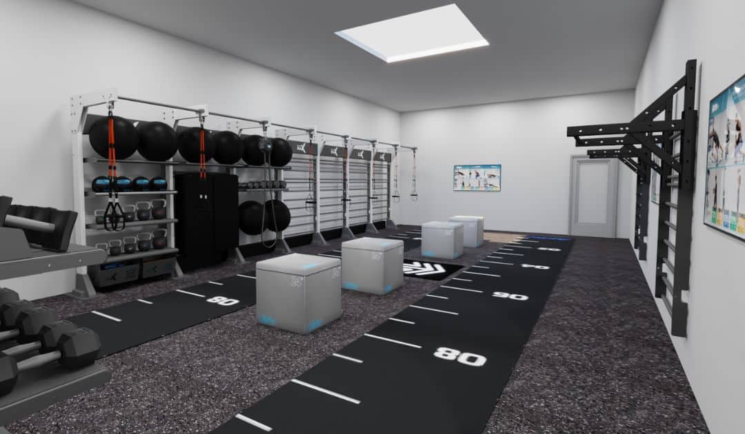 Functional training space for small group training.